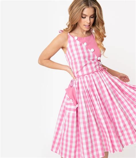 prada black and white gingham dress|pink gingham dresses.